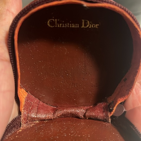 AUTHENTIC VINTAGE DIOR LEATHER KEYRING COIN POUCH BUNDLE - Picture 8 of 15